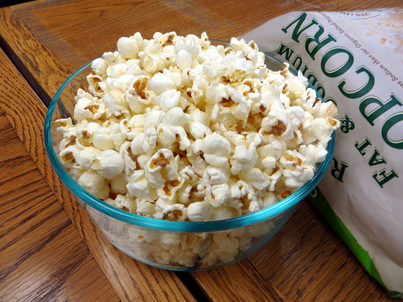 bowl of whole grain popcorn