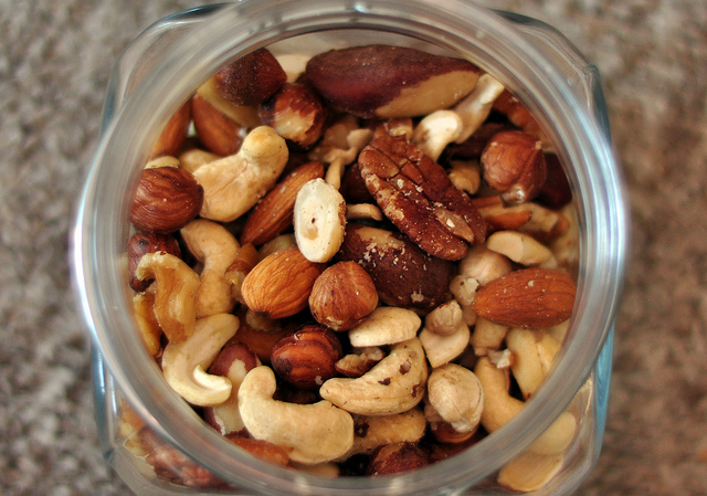 dish of nuts