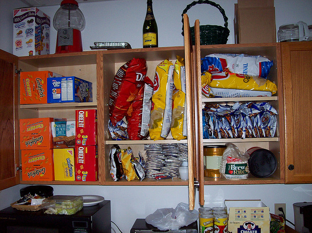 cupboard full of chips