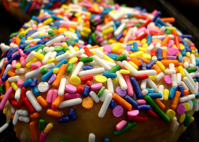 doughnut with sprinkles