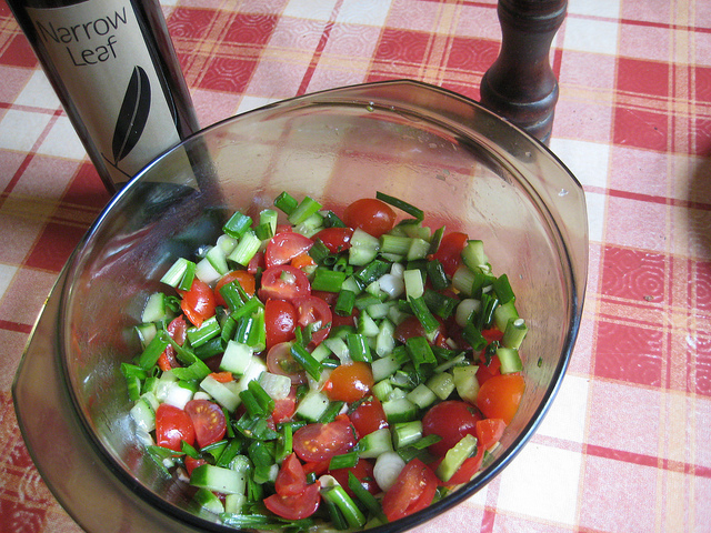 Greek salad with tomatoes