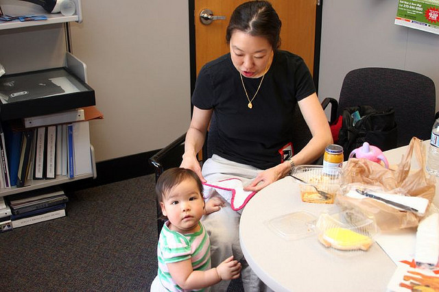 baby in the break room