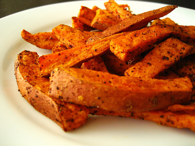 roasted sweet potato fries