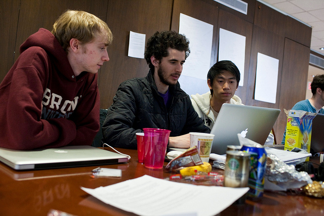 hackathon workers with snacks