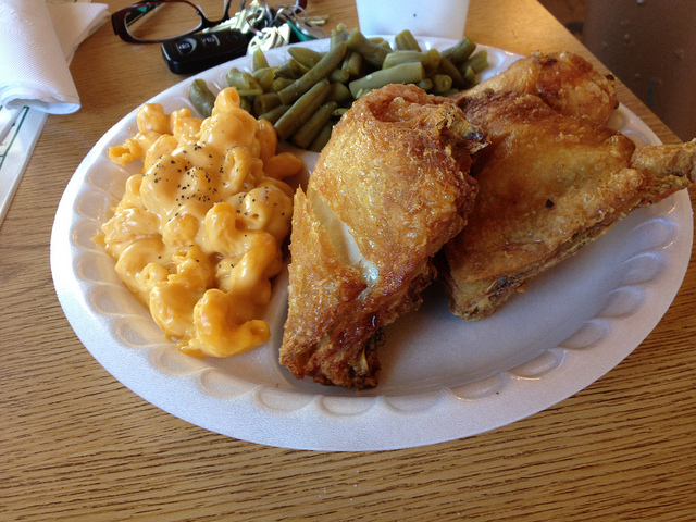plate of comfort food