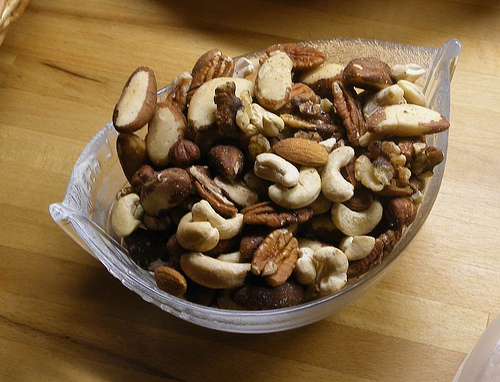 small bowl of nuts