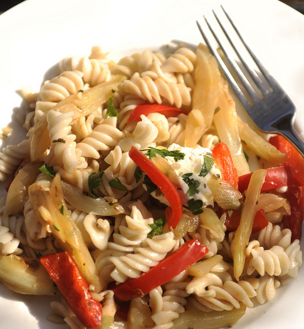 vegetarian pasta dish