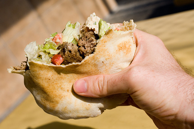 gyro in hand