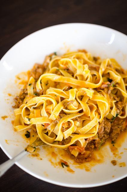 tagliatelle with ragu