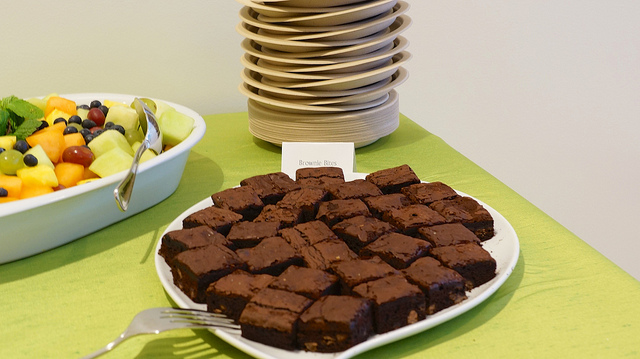 bite-sized brownies