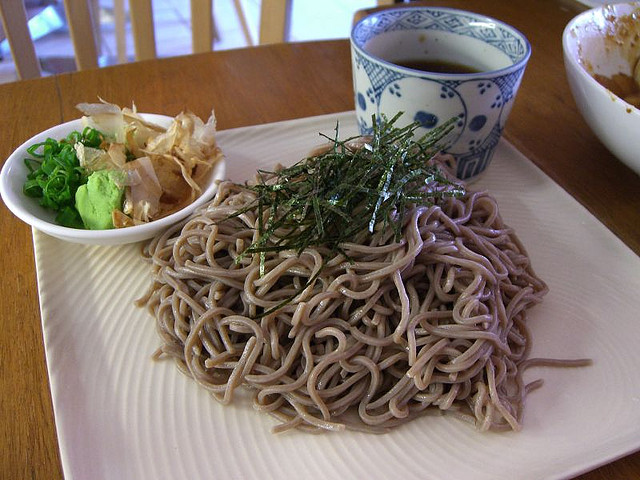 soba noodles served chilled