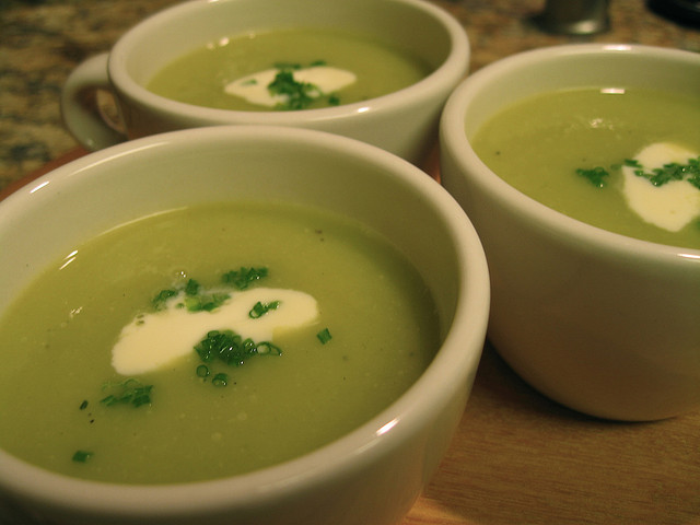 three cups of vichyssoise