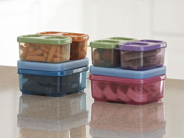 colorful food containers