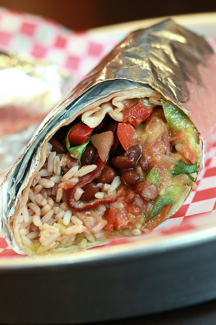 black bean burrito