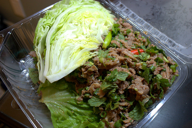 paleo beef larb Thai salad