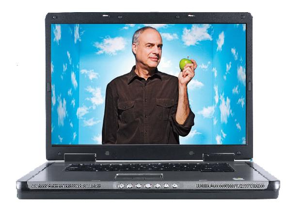 mark bittman on a laptop