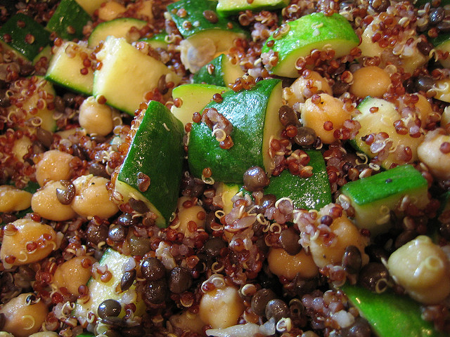 quinoa and chickpea pilaf