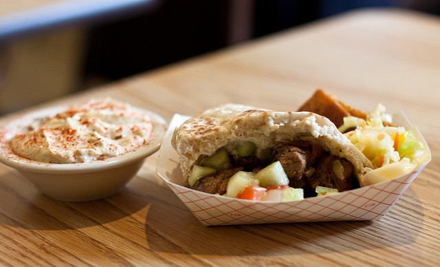 falafel and hummus