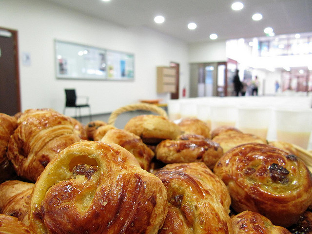 pain aux raisins in the office