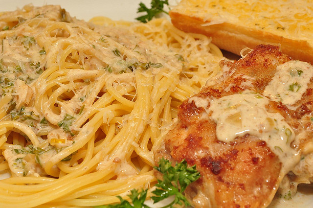 pasta with cream sauce