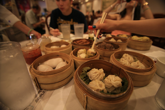 dim sum on table