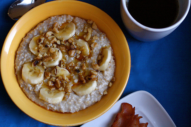 oatmeal and coffee for office breakfast