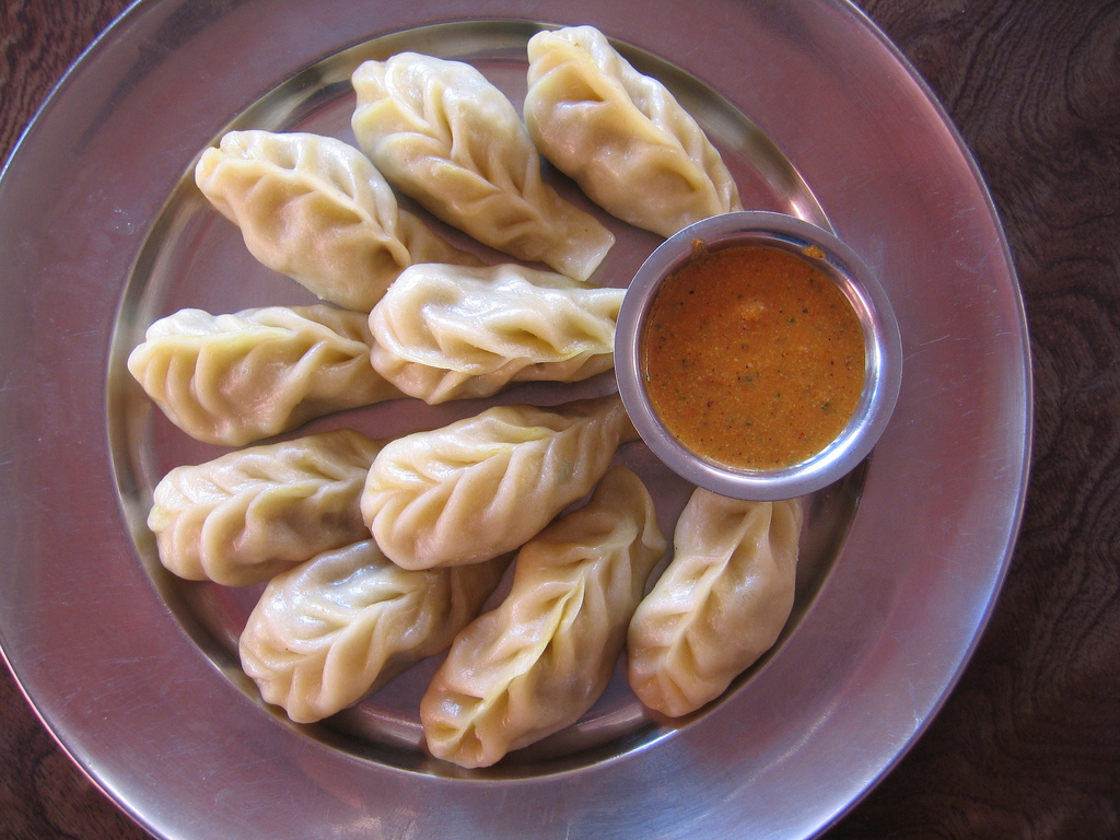 Plate of momos.