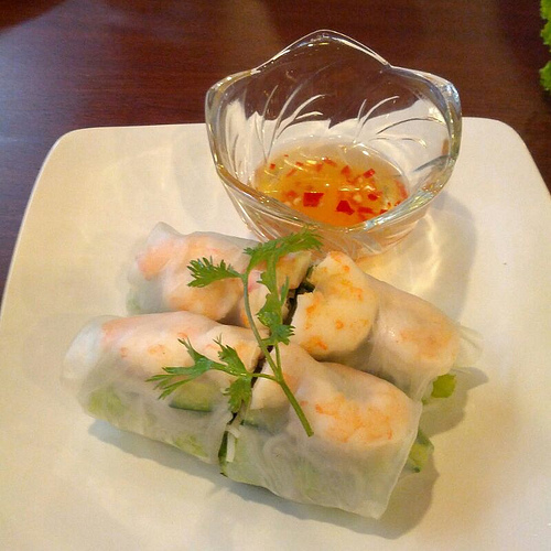 spring rolls for meatless monday