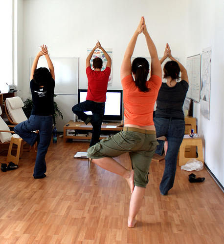 Office Yoga for workplace wellness