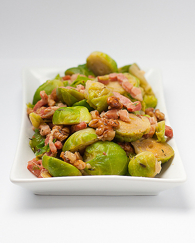 bacon Brussels sprouts for corporate catering