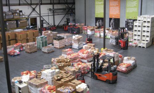 A small view of their warehouse - you can see what a huge operation they run!