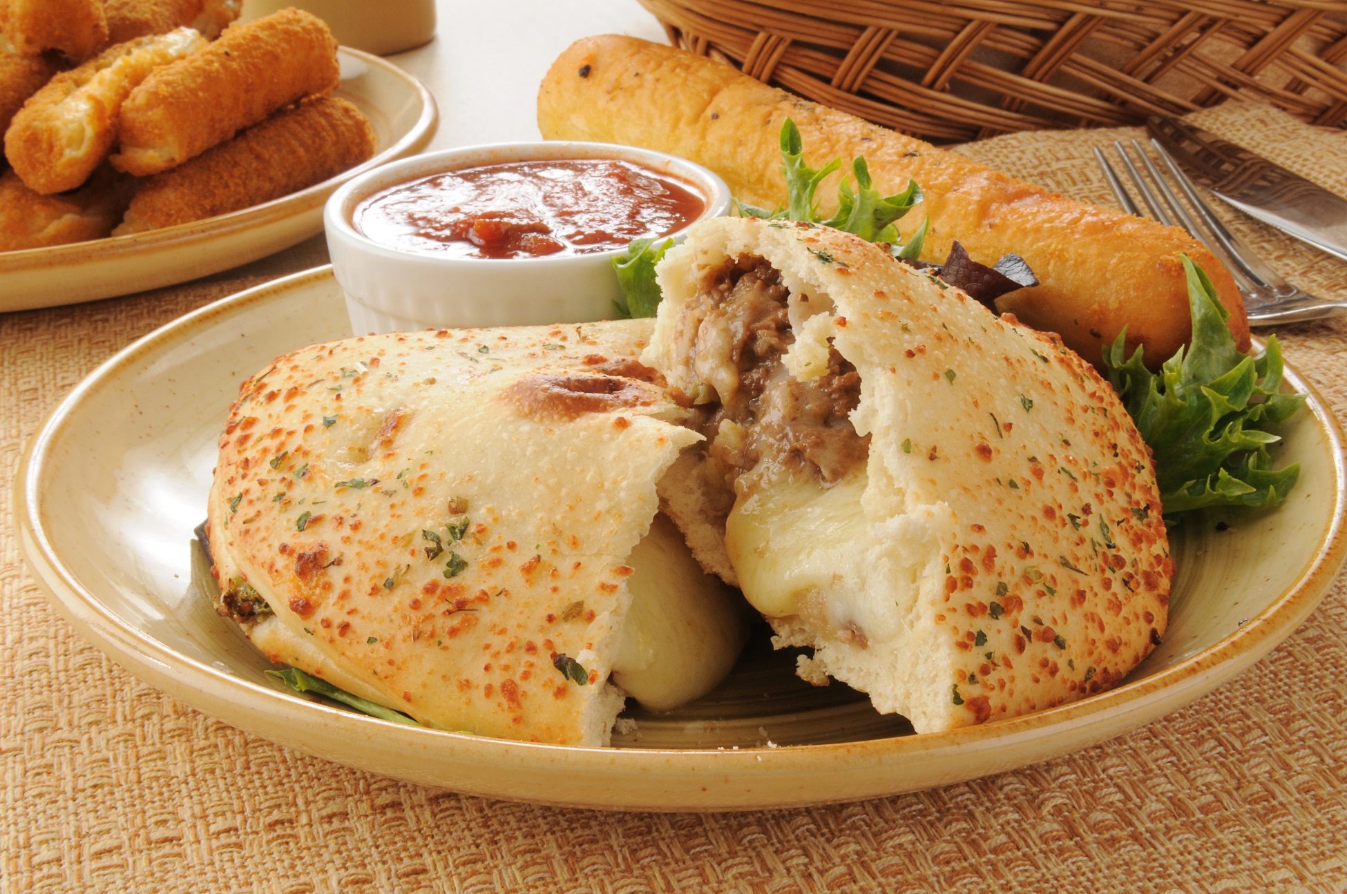 Steak and cheese calzone Food Delivery Blog